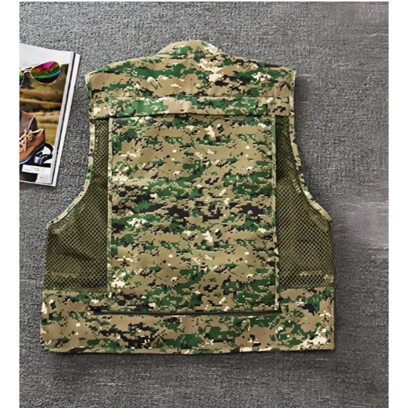 Fishing Photography Vest Summer Multi Pockets Mesh Jackets Waterproof Quick Dry Waistcoat Detachable Outdoor낚시조끼