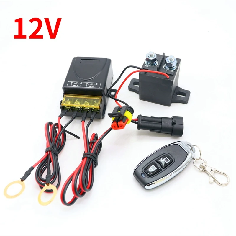 Wireless 433Mhz Universal Battery Switch Relay DC 12V 150A High Power Relay Receiver Module For Car Water Pump