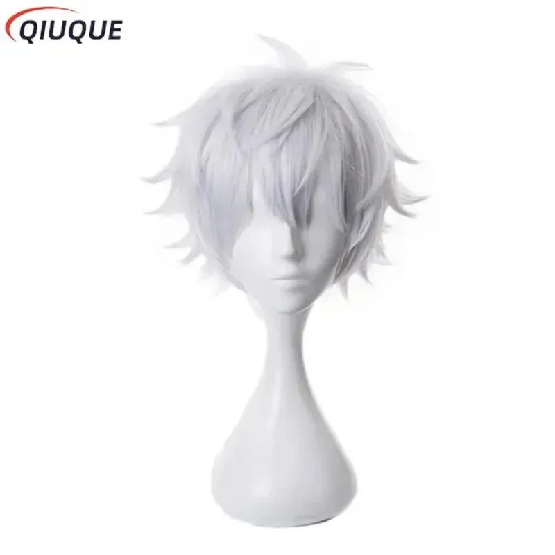 110-3XL Black / Blue Gojo Satoru Cosplay Costume Eye Patch Wigs Glasses Anime Halloween Party Men Kids Uniforms MN12