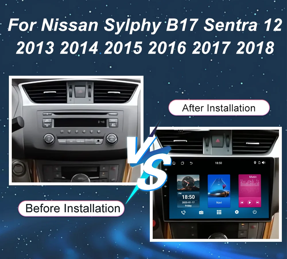 Android 15 Für Nissan Sylphy B17 Sentra 12 2013 2014 2015 2016 2017 2018 Auto Radio Stereo GPS navigation multimedia-player 4G