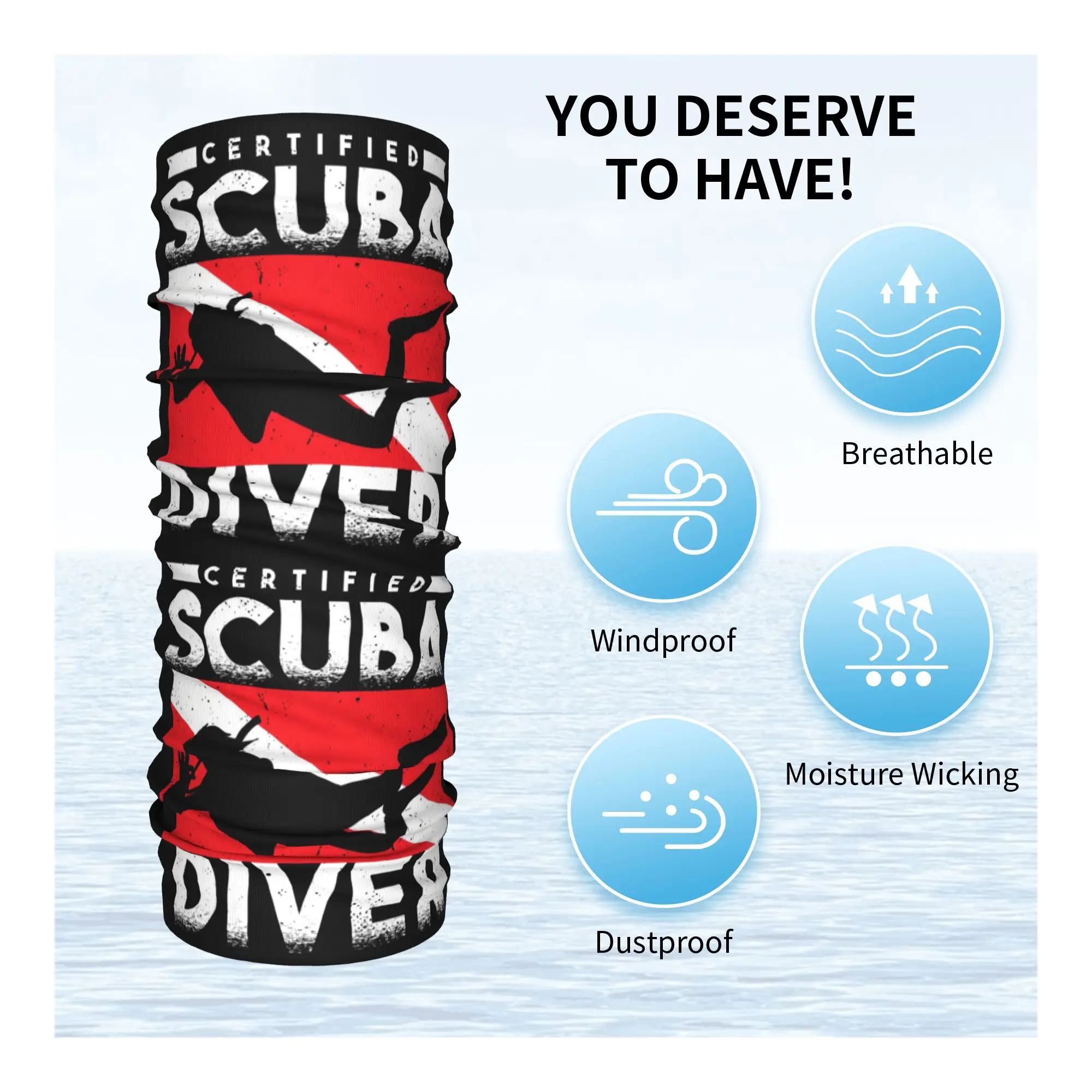 الغوص غواص الشتاء عقال الرقبة أدفأ الرجال النساء تزلج الدراجات وشاح أنبوبي تحت الماء جهاز التنفس الوجه باندانا الجراب #3