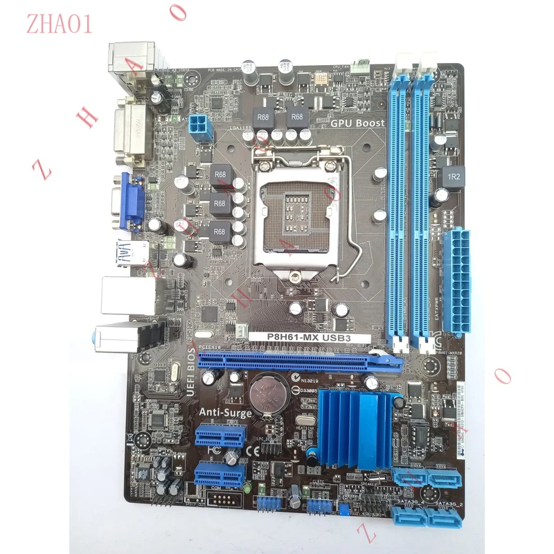 Placa-Mãe Micro ATX ASUS P8H61-MX com Soquete USB3 LGA 1155 DDR3