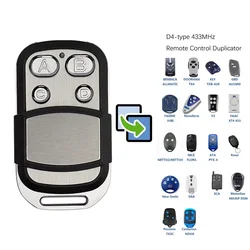 Amazon Hot Sell 433MHZ Cloning Copy Garage Remote Duplicator for BT BENINCA DOORHAN TX4 NICE flo V2 ATA PTX4 RROSSI DEA MIO TR2