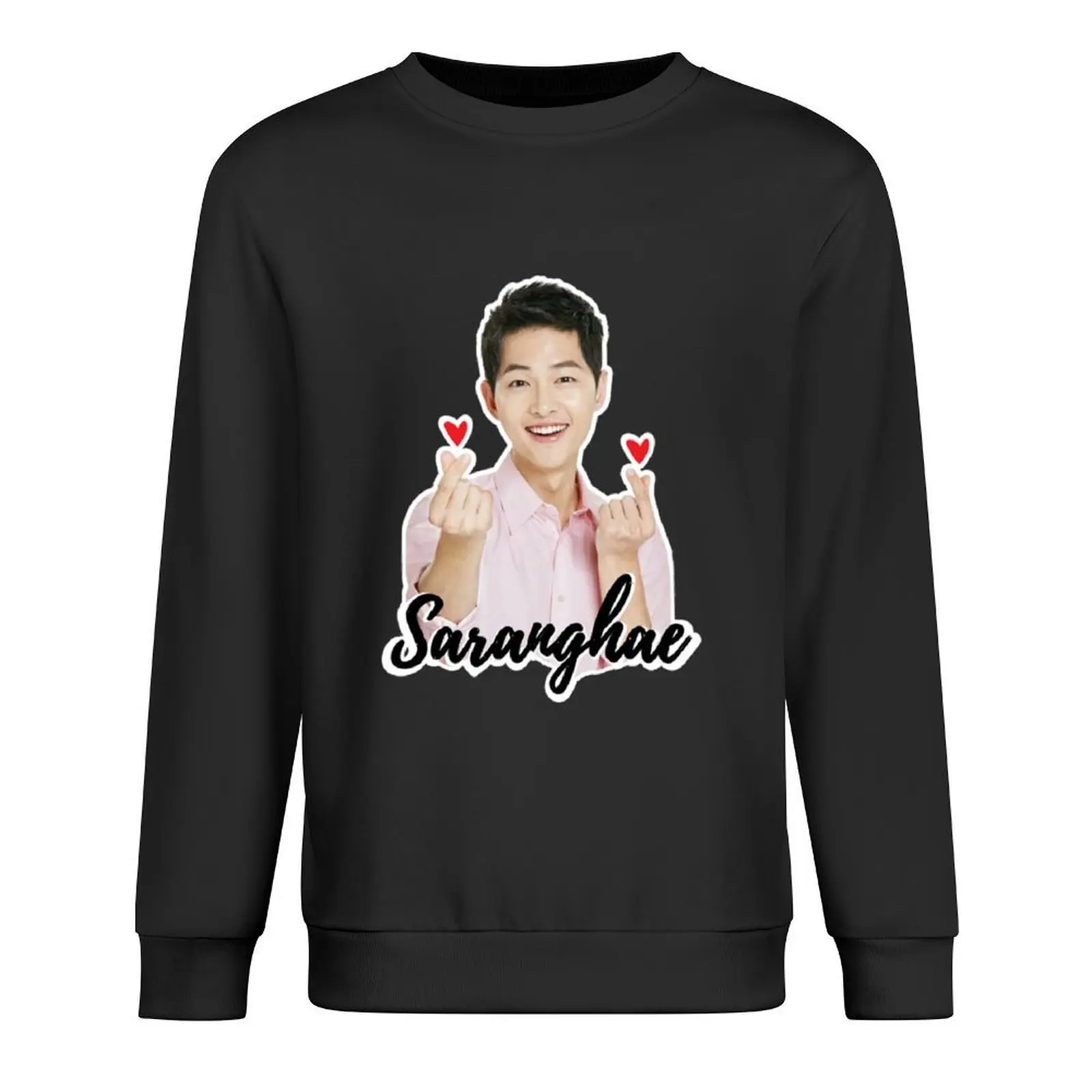 Song Joong Ki Saranghae Korean Actor Pullover blouse men's clothing aesthetic clothing fashion men autumn sweatshirt