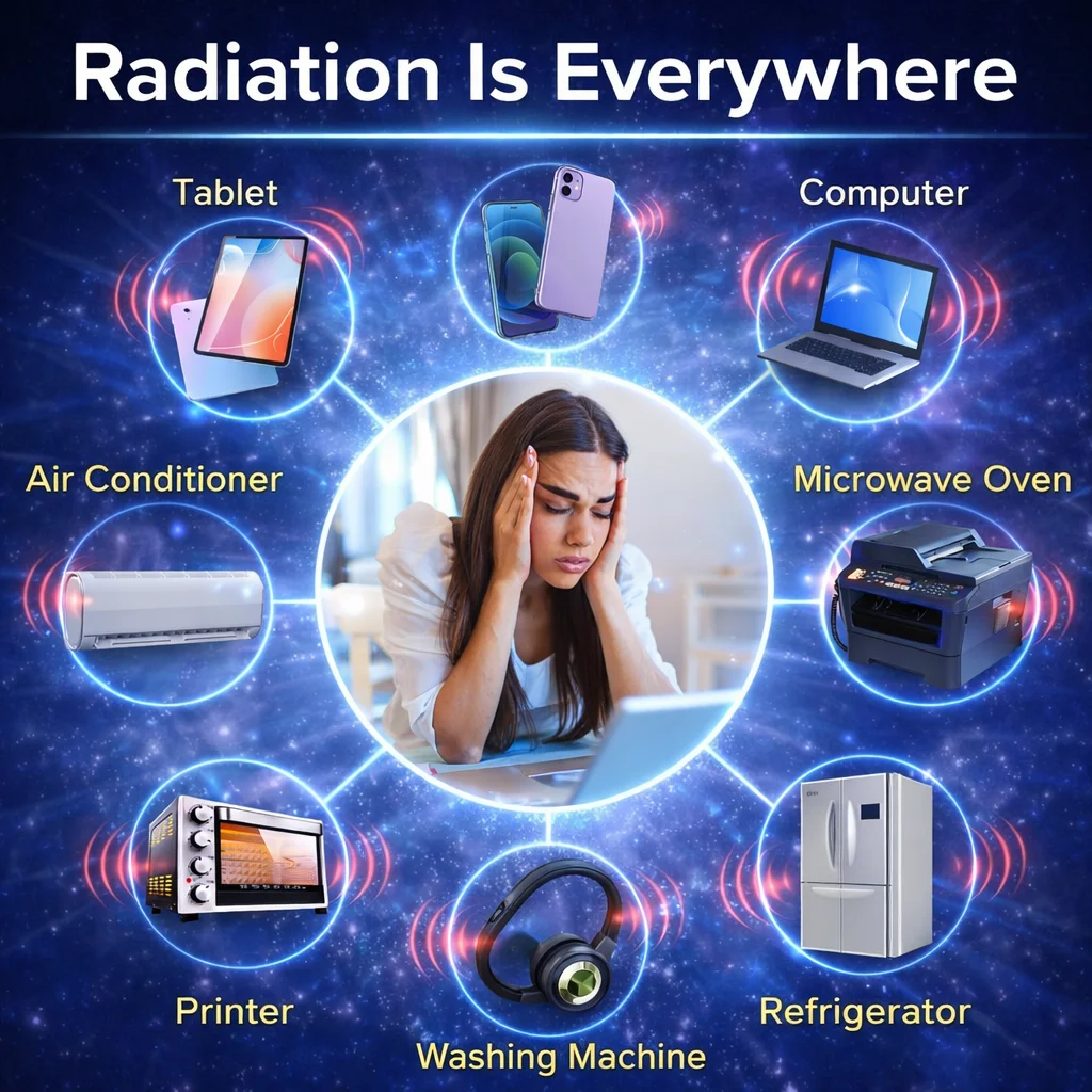 Anti EMF Protection Sticker 6PCS, Radiation Shield Patch for Phone Laptop Tablet Router, Universal Anti Radiation Sticker