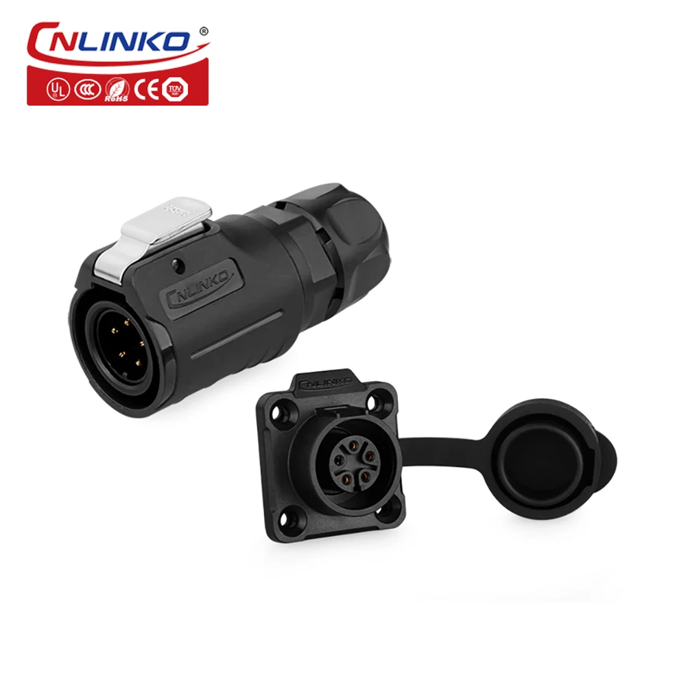 CNLINKO M16 Waterproof 2/3/4/5/7/8/9 Pin Aviation Connector Soldering Wire Male Female Plug Connector for Power LED Light Strips