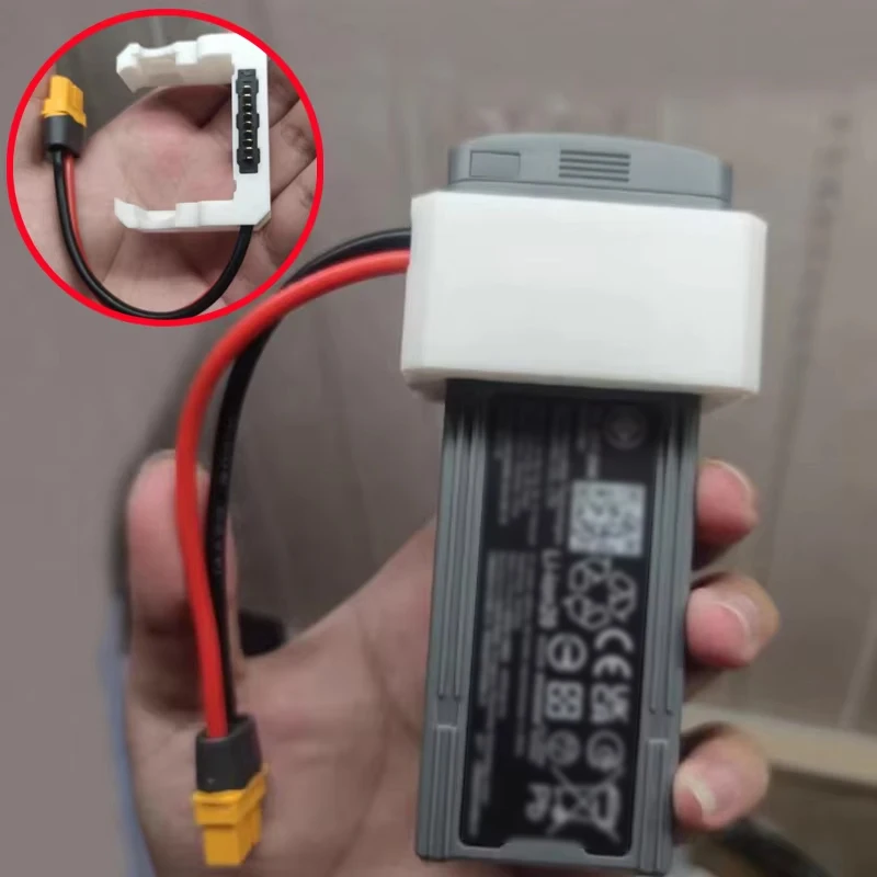 

1PCS For DJI Air3 RC Drone XT60 Plug Adapter Lithium Battery 130W Fast Charging Connector for 17V 8.2A Charger Conversion Joint