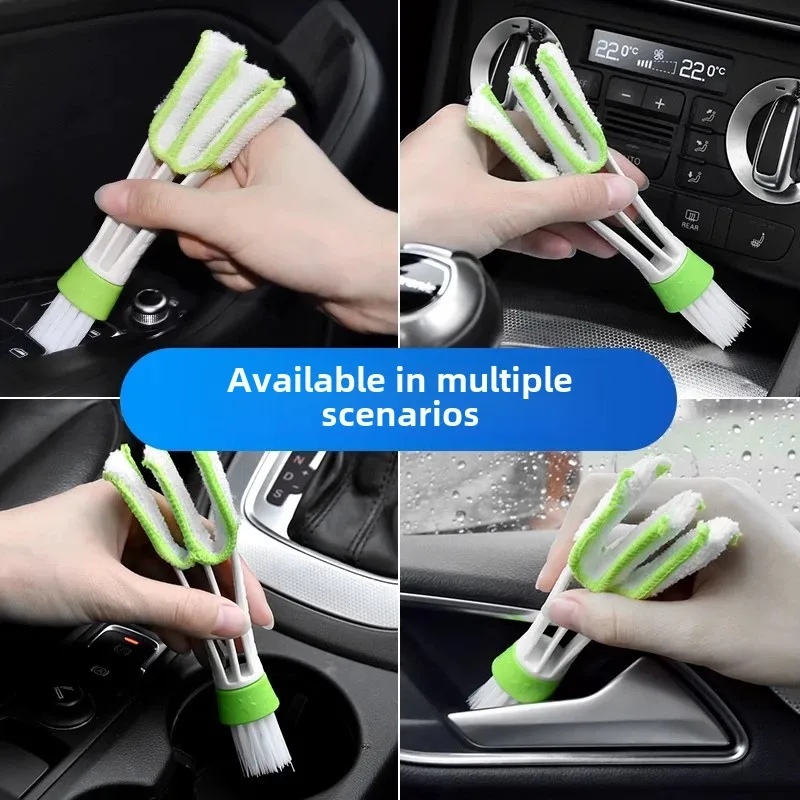 Car Air Vent Air Conditioning Cleaning Interior Dust Removal Gap Brush Tool