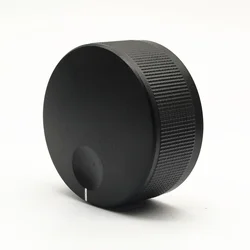 1 pz lega di alluminio Encoder controllo del Volume potenziometro Audio manopola 45*21mm(D * H) 6mm D-axis Hole