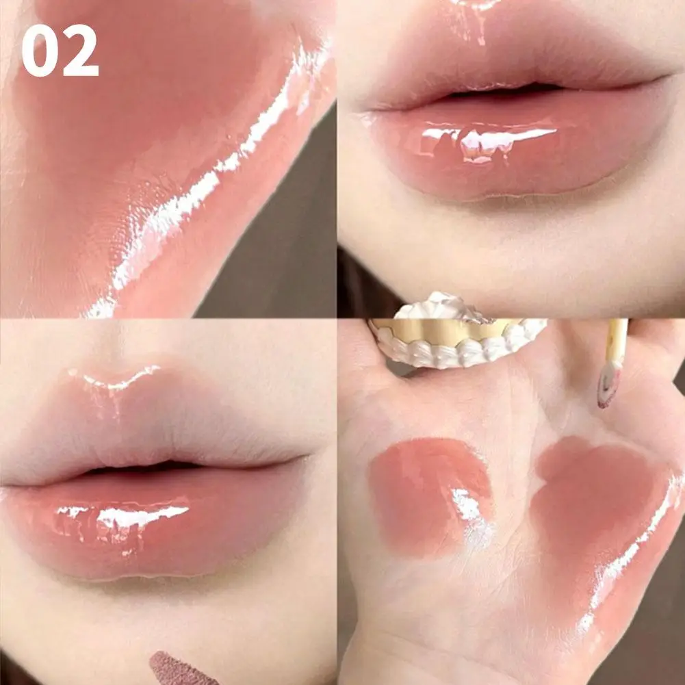 Flower Knows Shell Pearl Lip Essence Honey Light Makeup Lipstick Vitamin Lip Gloss Lip Plumper Moisturizing Balms Glowy Finish