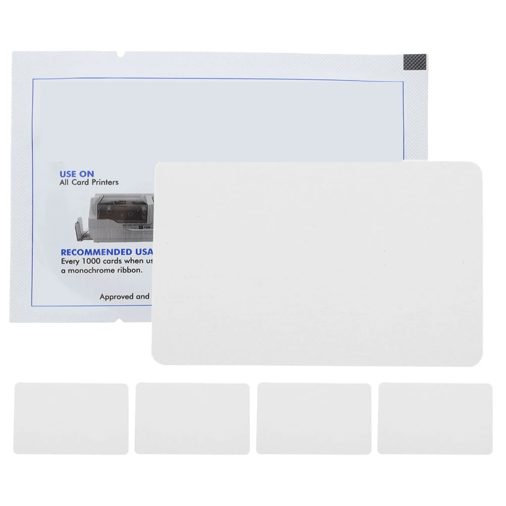 

5pcs for POS Terminal White PVC Reader Cleaner Dust Removal Cleaning Card Reader Cleaner Card Supply Magnetic Head