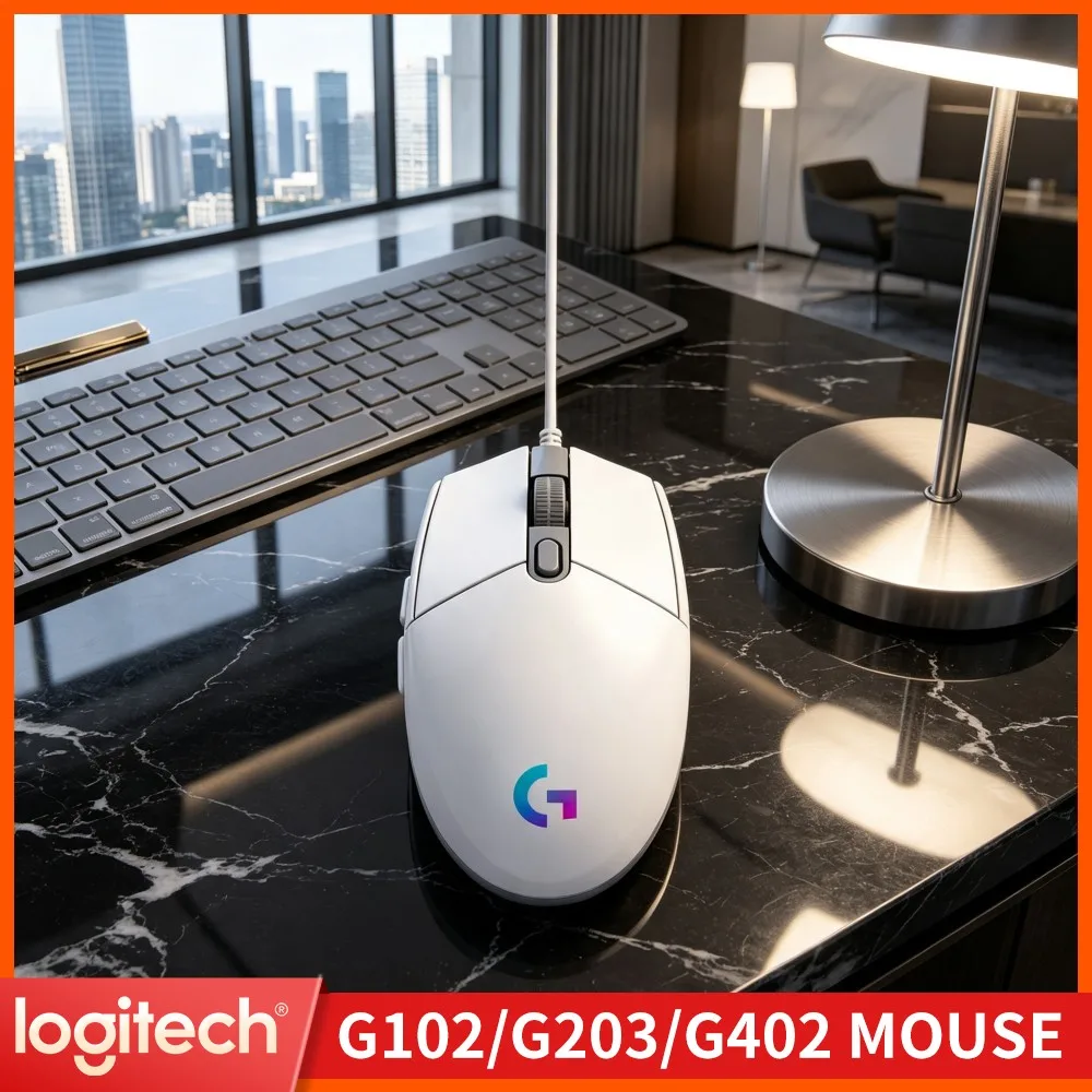 Logitech G102 Prodigy Gaming Mouse,Gradient Cycle RGB Lighting,Attractive Outlook For Live Streaming Desktop Setup