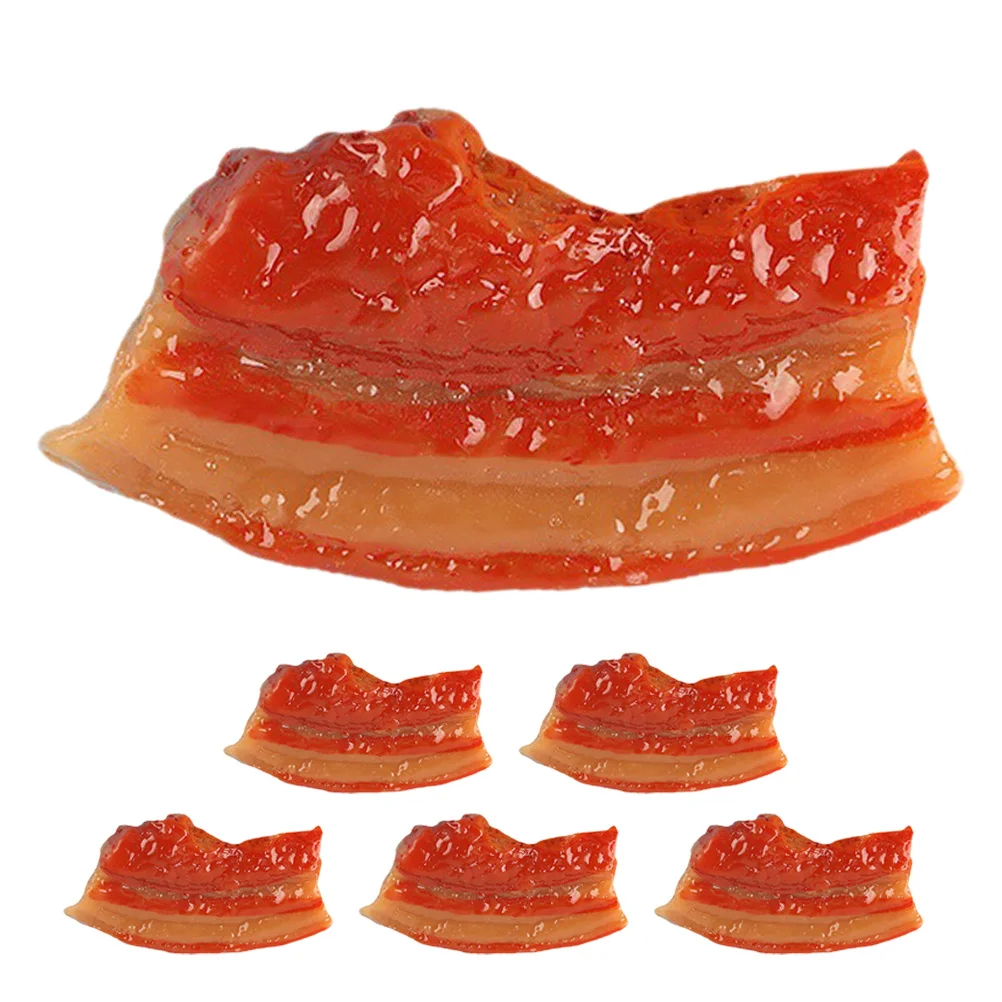 

6pcs Simulation Fake Food Realistic Decoration For Kitchen Restaurant Photo Props Pvc Material Lifelike Artificial Prop