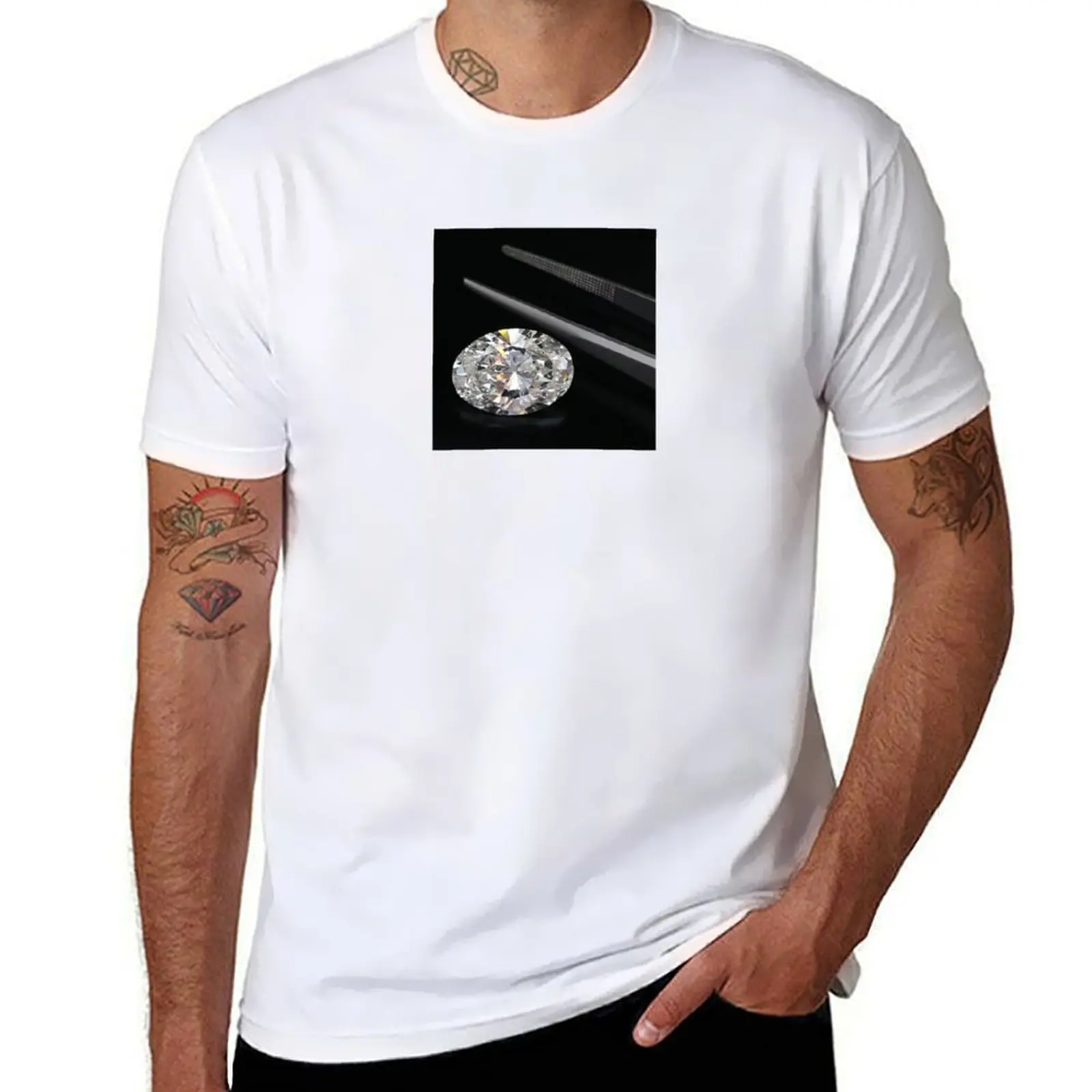 

Oval Diamond T-Shirt men t shirt cotton 100% man t shirt cotton high quality T-Shirt