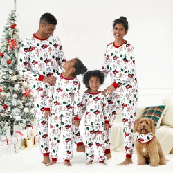 PatPat Christmas Family Matching Allover Red Truck Print Long-sleeve Pajamas Sets (Flame Resistant)