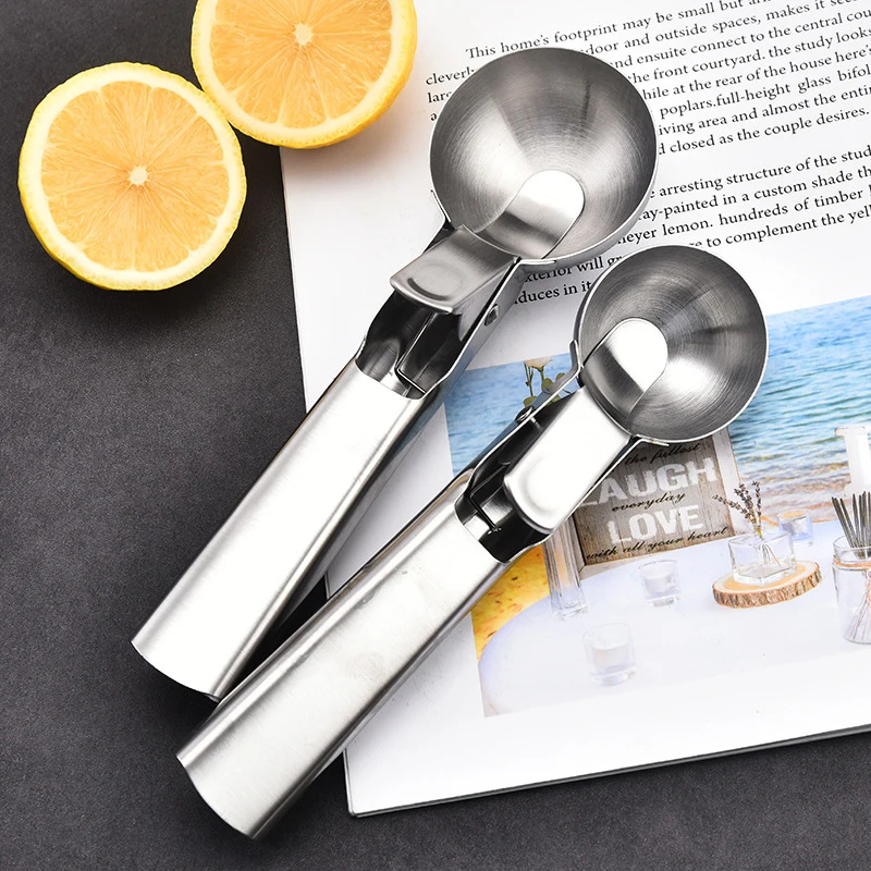 1pc Ice Cream Scoop with Trigger Icecream Scooper Stainless 