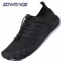 Zapatos para correr de montaña para hombre, zapatos deportivos ligeros sin caída descalzos, zapatos minimalistas antideslizantes para caminar al aire libre para mujer