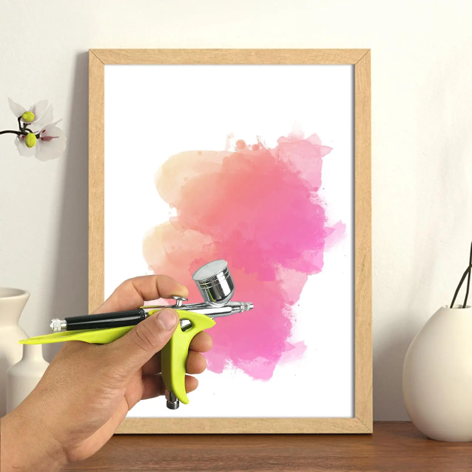 

Air Brush Grip Stand, Holder, Practical, Easy to Grip for 130 131 180 Spray Tool Cake Coloring Tool Holder