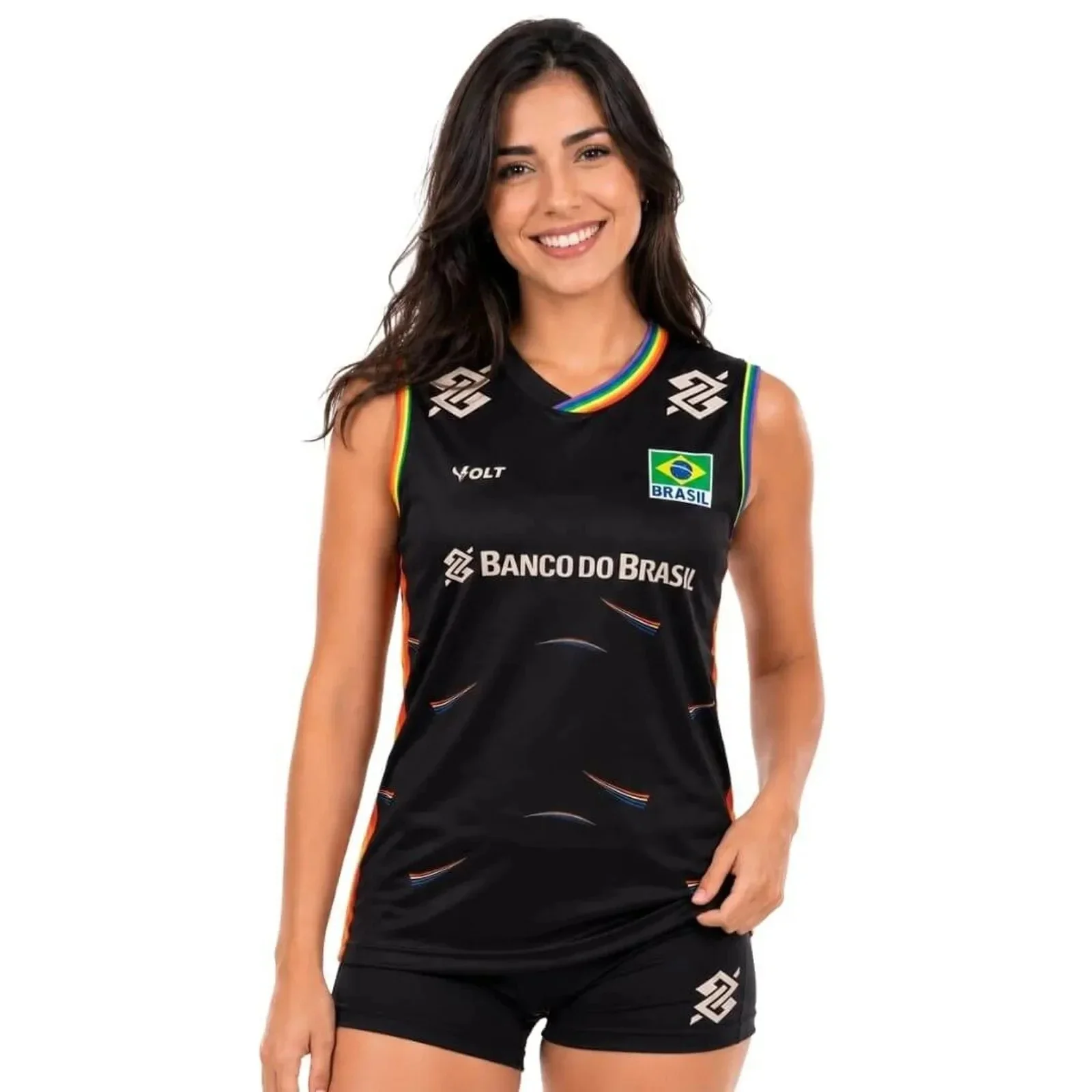 Oversized Brazil Volleyball Sleeveless Jersey Breathable Athletic Tank Top Y2K Streetwear Sports Casual Tee Family Clothing
