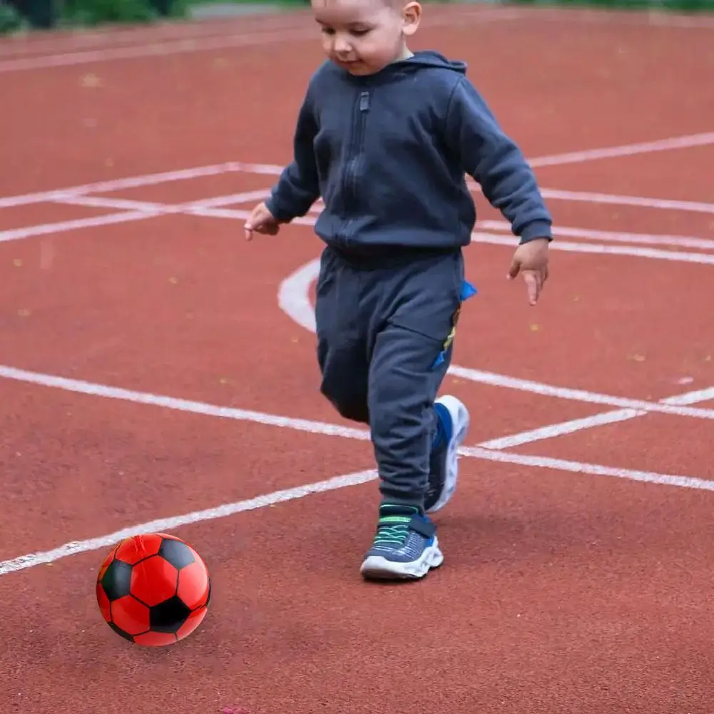 1 pçs cor aleatória bola de prática de futebol com faixa elástica equipamento de treinamento de futebol crianças bola de brinquedo inflável