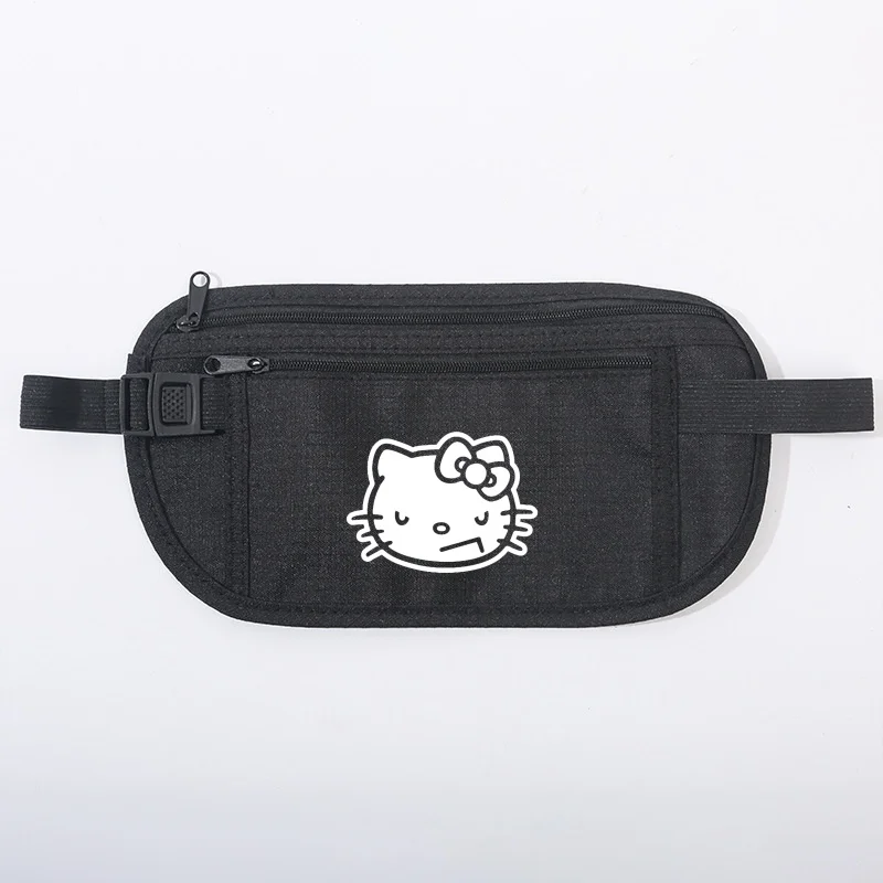 

Милая сумка Hello Kitty в стиле аниме, многофункциональная ультратонкая облегающая невидимая уличная дорожная поясная сумка для бега, Kawaii, оптовая продажа