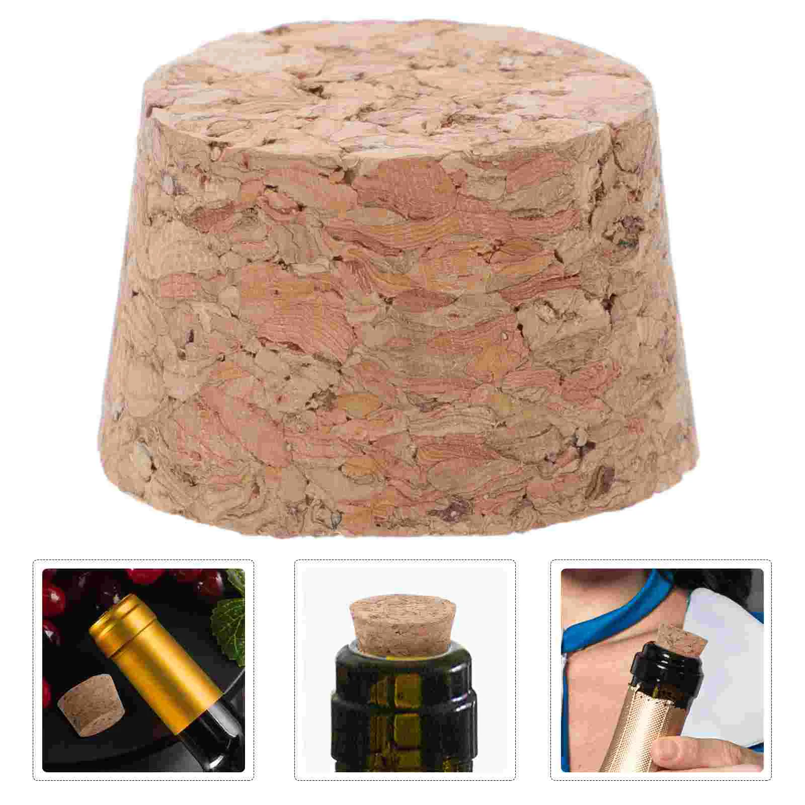 30 Pcs Glass Bottle Cork Corks Caps for Crafts Wooden Stopper Stoppers Man Corkboard