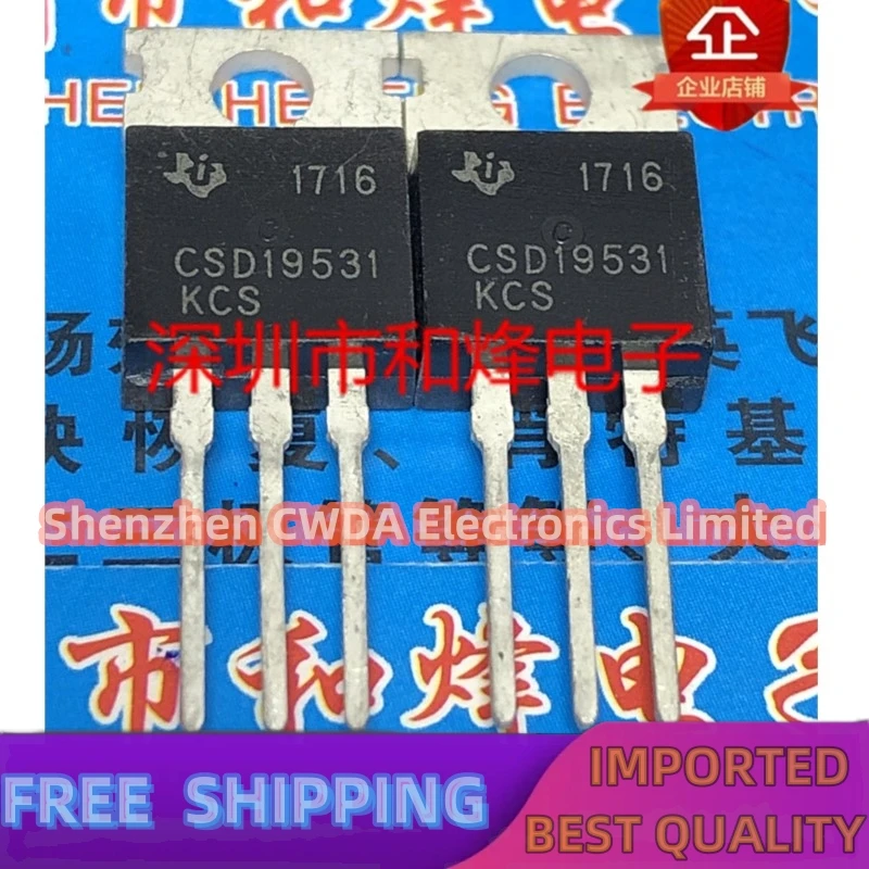 10PCS-20PCS  CSD19531KCS  TO-220 100V 100A     In Stock Can Be Purchased