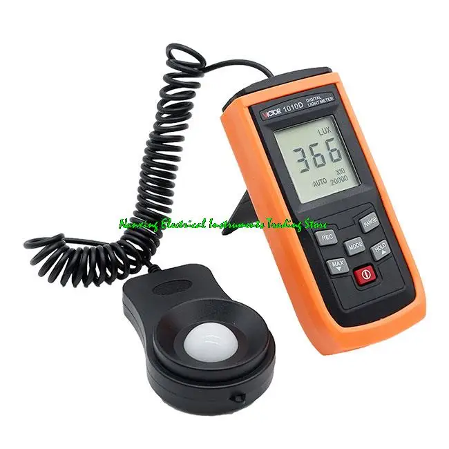 VICTOR VC1010D Digital light meter Max 200,000Lux Luxmeter Luminance  Illuminometers Photometer Auto LCD Illuminometer