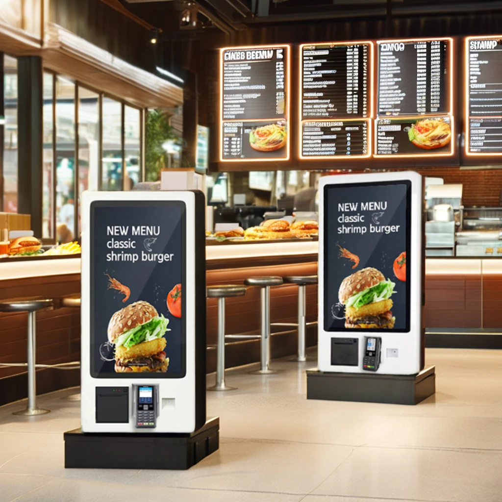 OEM Factory 21.5 Inch Wall Mounted Payment Terminal Touch Self-service Terminal Self-service Ordering Kiosk Payment Kiosk