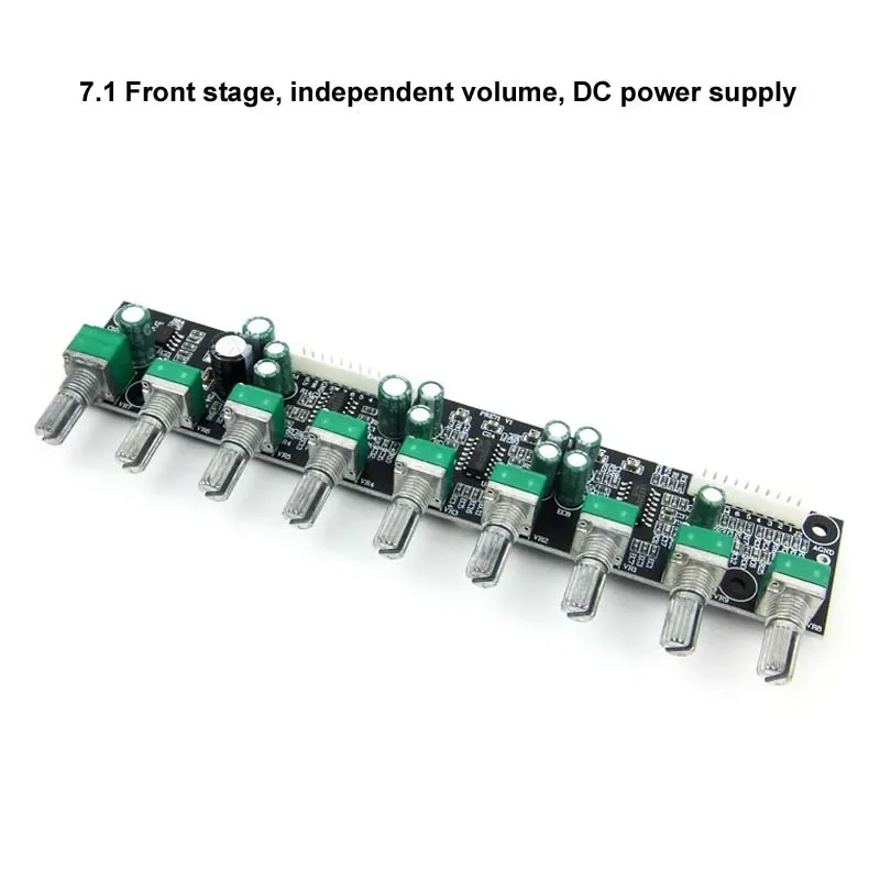 7.1 Preamplifier Tone Amplifier Board DC Power Independent Volume Adjustment Bass Frequency Adjustment Automatic Mute