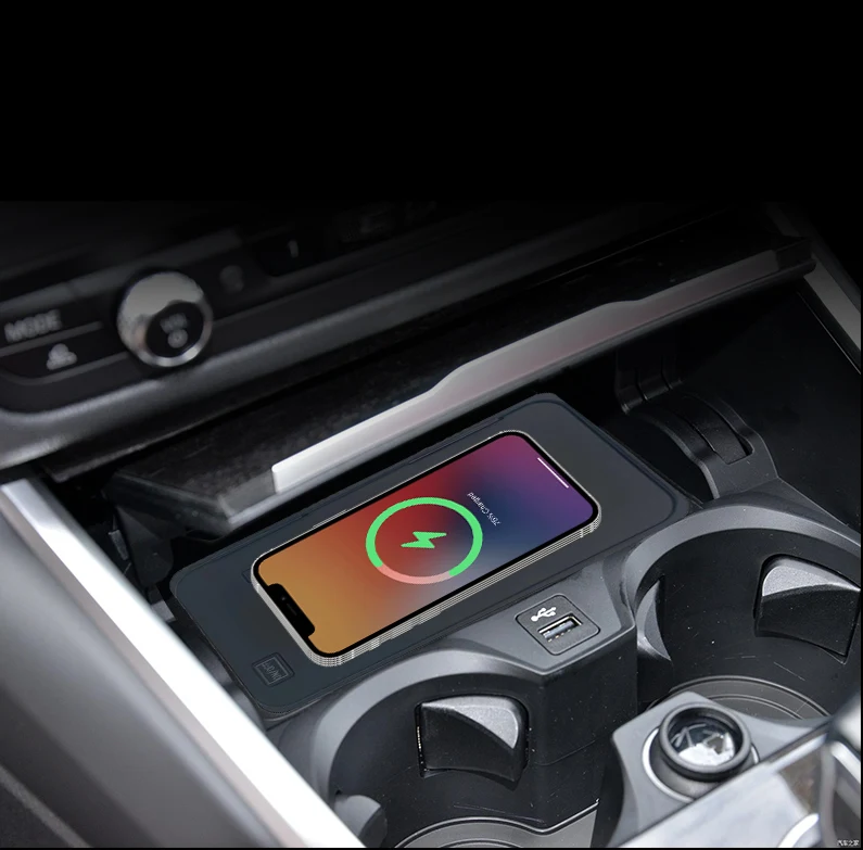 شحن سريع لاسلكي Qi لسلسلة BMW3 رؤية المفاتيح الرقمية 20-21