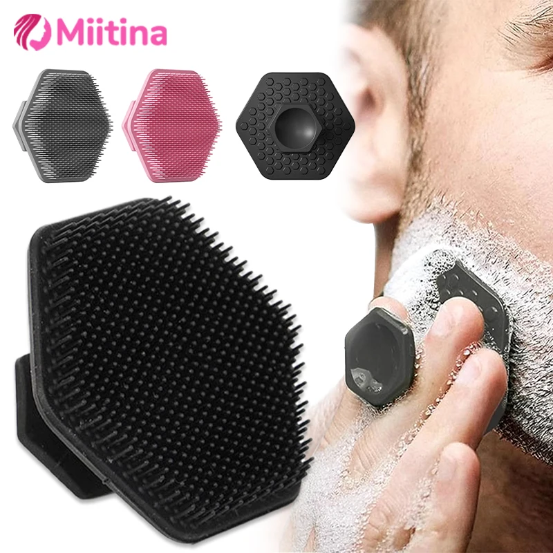 

Men Silicone Facial Cleaning Brush Scrubber Silicone Miniature Face Deep Clean Shave Massage Face Scrub Brush Face Cleaner tool