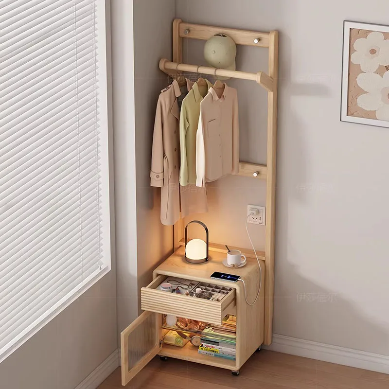 

Garment Bedroom Coat Racks Indoor Filing Cabinets Hanging Wooden Coat Racks Organizer Storage Porte Manteau Trendy Furniture