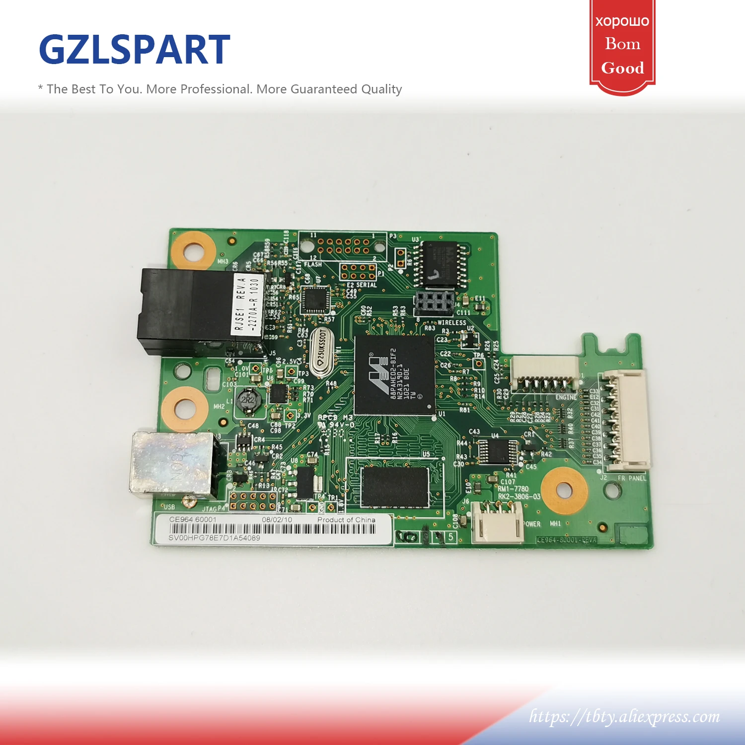 CE964-60001 Logic Main Board For HP CP1025nw CP1025 1025nw 1025 nw HP1025nw Formatter Board Mainboard CF344-60001