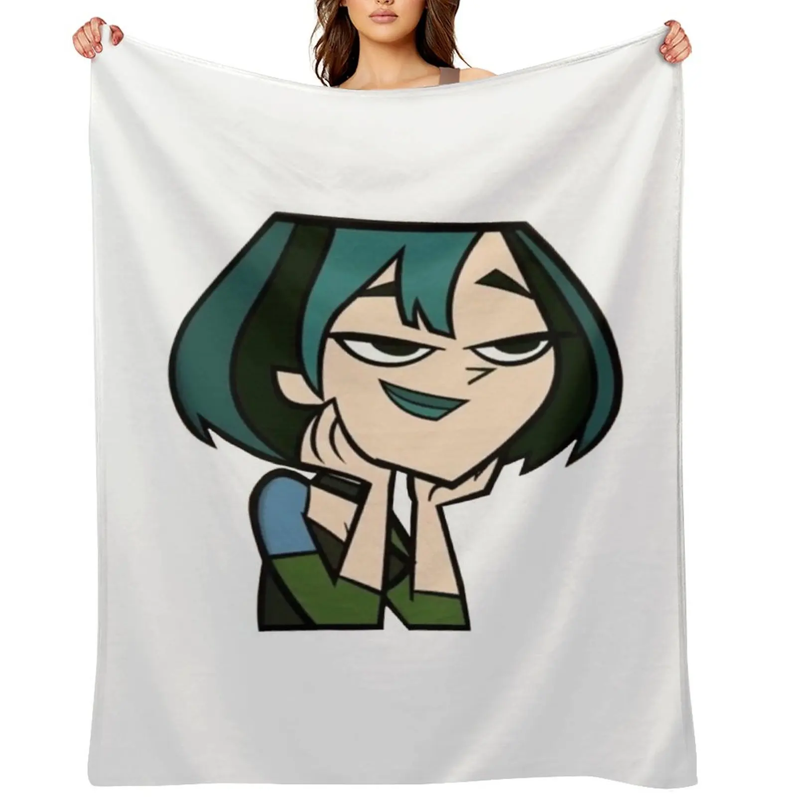 

Gwen - Total Drama Throw Blanket Plaid on the sofa Decorative Throw Cute Blankets