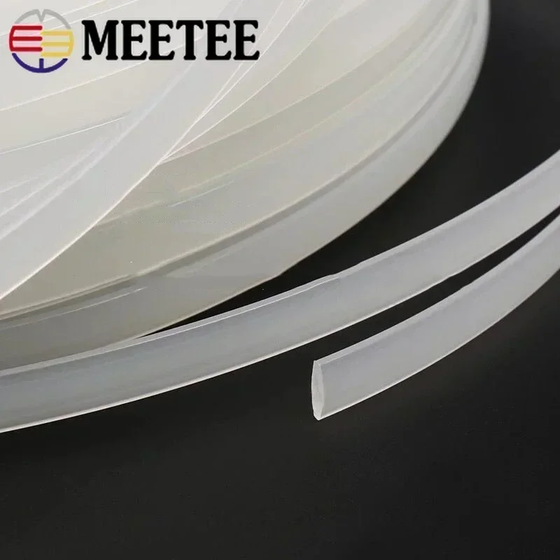 10Meters Meetee 4-12mm Clear Plastic Corset Ribbon Webbing Boning Bra Side Tape Wedding Dress Support Sewing Cloth DIY Accessory