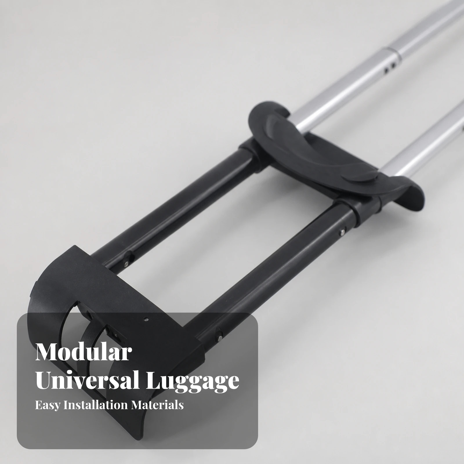 Telescopic Luggage Handle Ergonomic Telescoping Handle Luggage Pull Grip Non-Slip Easy to Install for DIYers