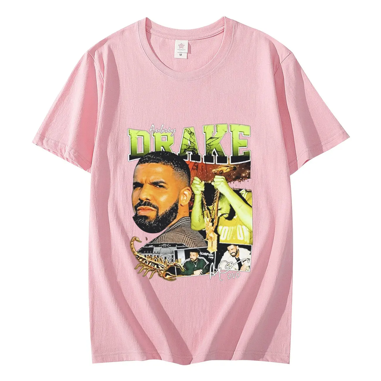 Rapper Drake Graphic T Shirts Men Hip Hop Vintage Oversized T-shirts Summer Casual Pure Cotton Short Sleeve T-shirt Streetwear