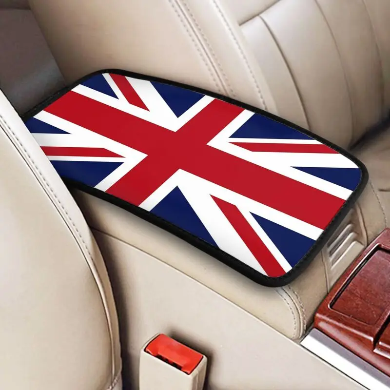 

Накладка на подлокотник автомобиля с флагом Великобритании, универсальная накладка на центральную консоль, подушка для подлокотника, 7.5x12.6 дюймов