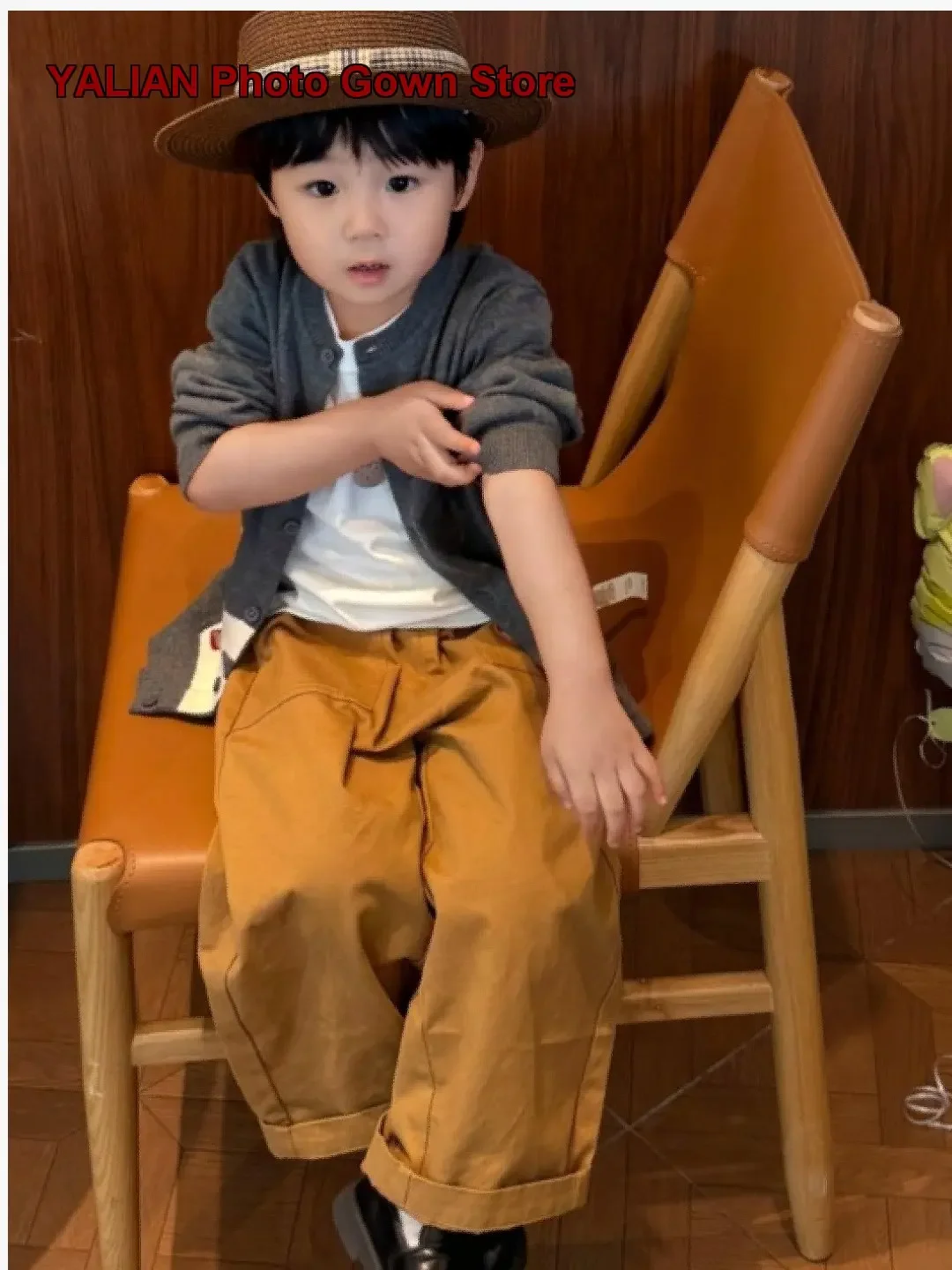 Boys Gray Thin Knitted Cardigan Kids Autumn Polo Collar Knit Cardigan Button Front Toddler Super Stylish