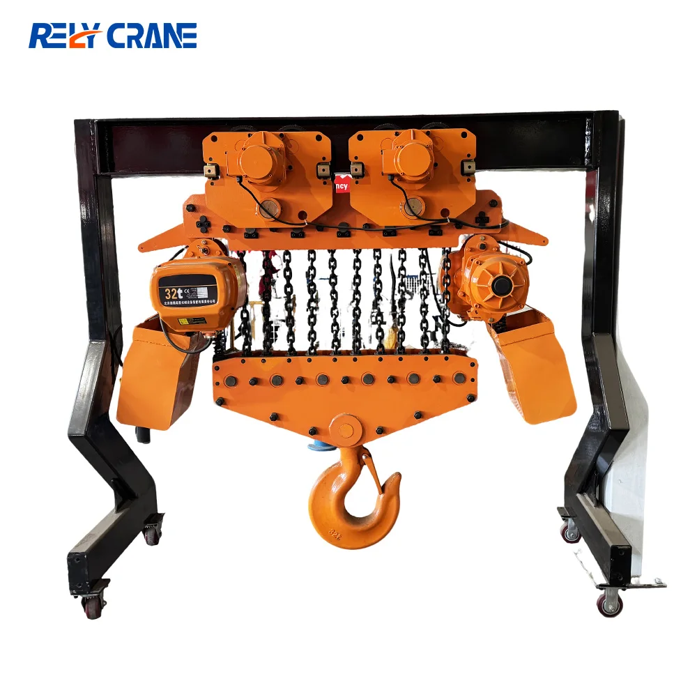 Customized 12m 1 Ton Winch Crane Chain Hoist Electric Chain Hoist 0.5 Ton For Workshop