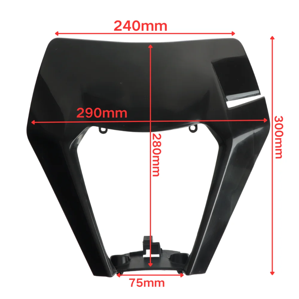 Universal Headlight Headlamp PP Cover Mask For KTM EXC SX SXS EXCF XCW SMR 125 150 250 300 350 450 500 525 Motorcycle Ebike Part