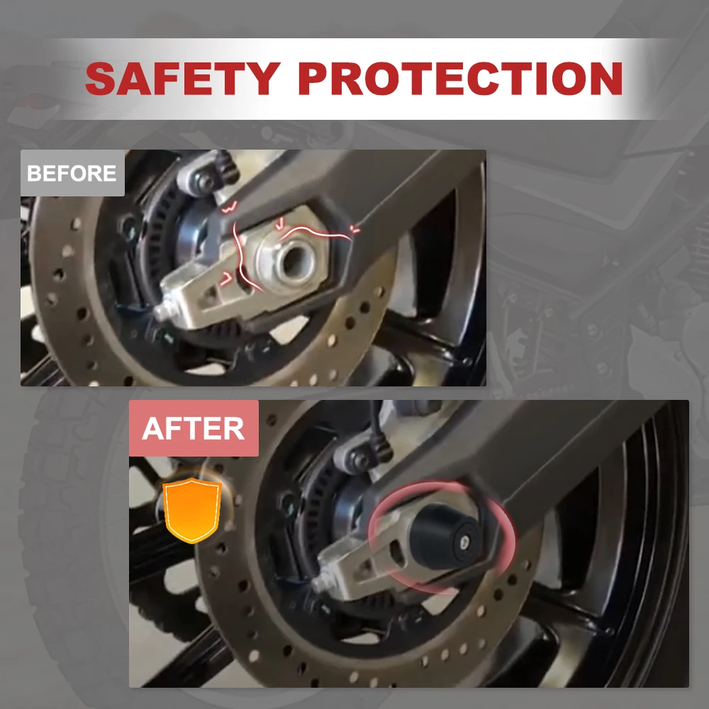 For Ducati Scrambler Icon / Classic/Flat Track Pro /Full Throttle/Nightshif/Sixty2 Motorcycle Front Axle Slider Crash Protector