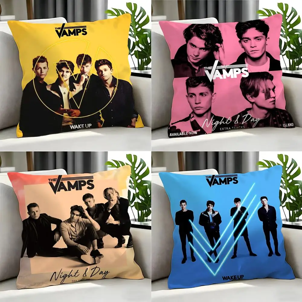 pop The Vamps Cushion Cover Cushion Cover Set 4Pcs 50x50 45x45 40x40 Pillowcase Decorative Sofa Home Decor