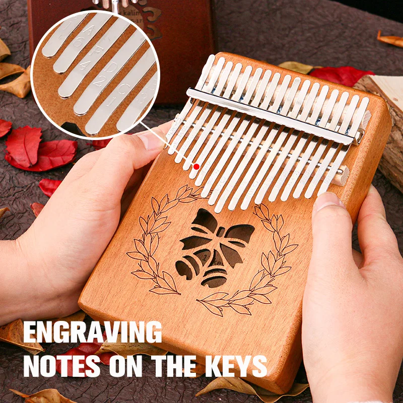 Portable 17 Keys Kalimba Thumb Piano High Quality Wood Pianoforte Musical Instruments Present For Kids Beginners Teens Adults