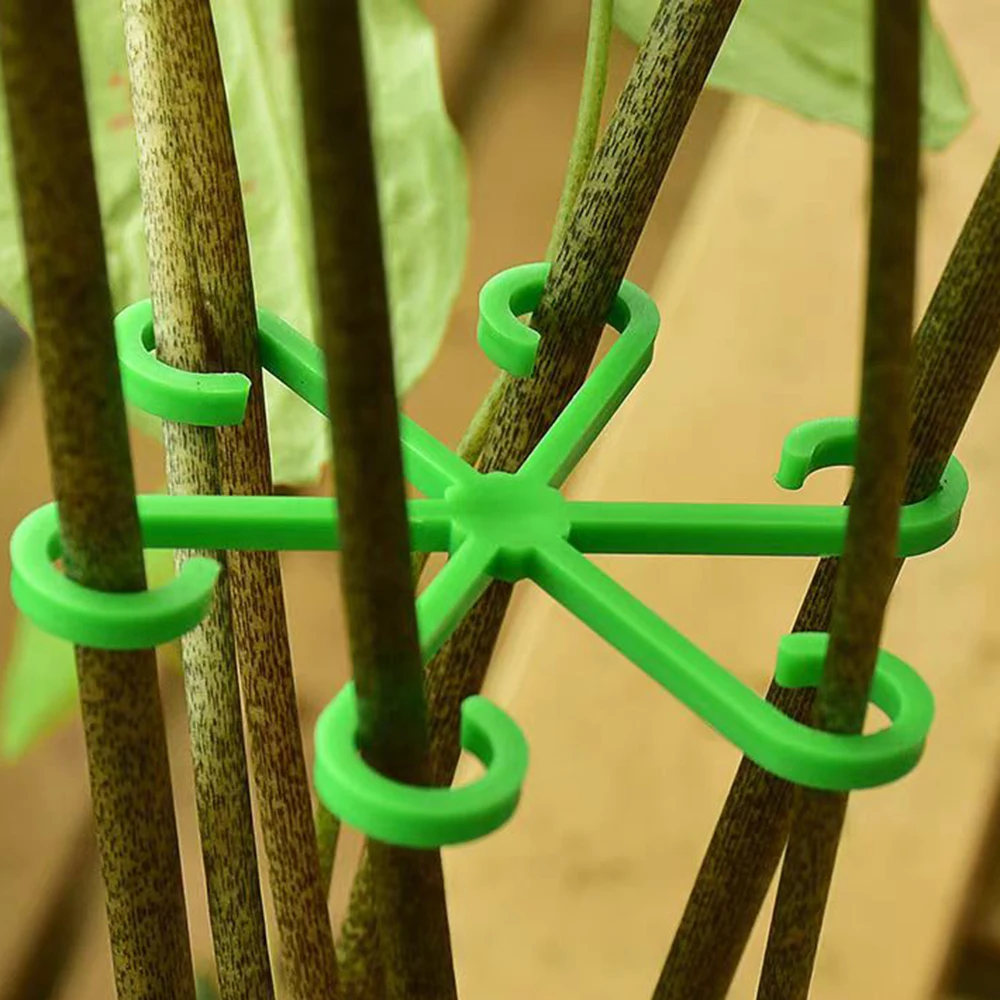 4PCS Plant Fixing Clip Plant Climbing Support Frame Flower Stem Gathering Frame for Vegetable Garden Orchard Garden Courtyard