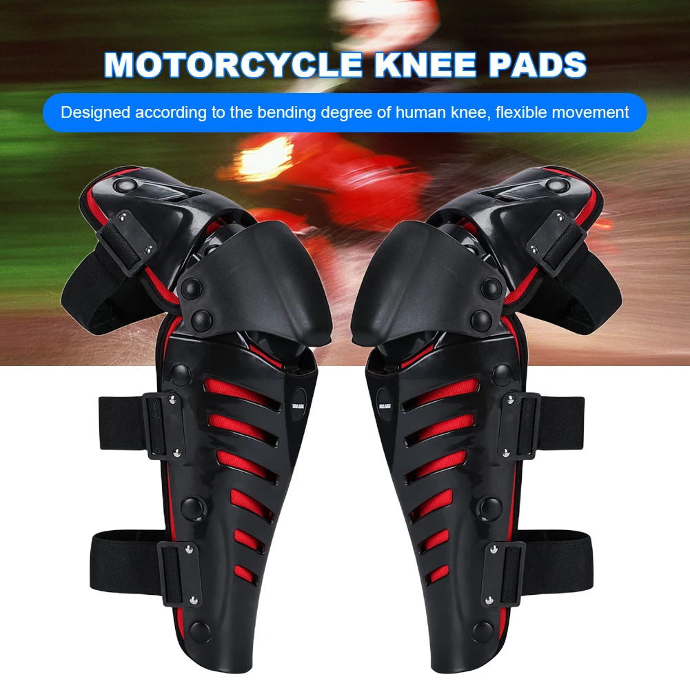 

Racing Knee Pads Soft Motorcycle Protection Knee Breathable Off-Road Knee Protector Motorcycle Knee Protector for Cycling Racing