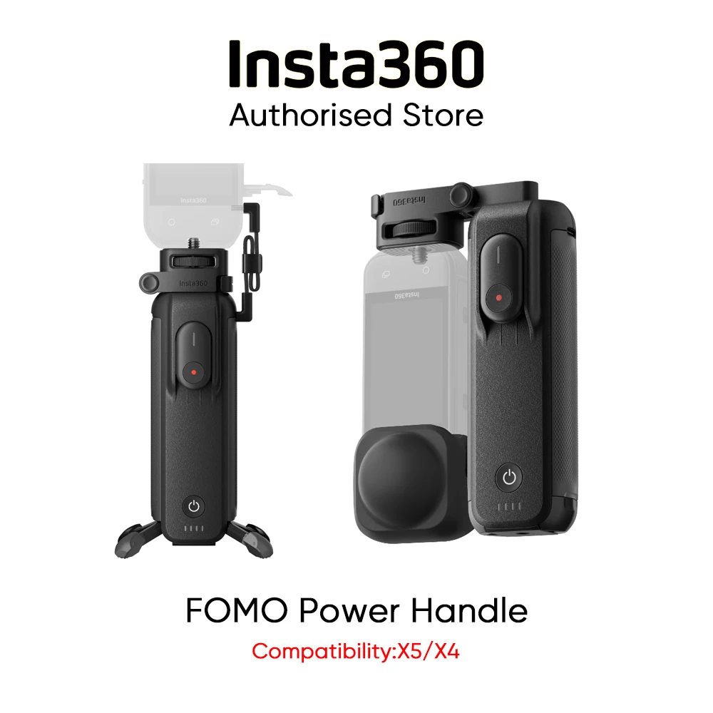 Insta360 FOMO Power Handle 6100mAh batería 10m Mini control remoto para controlar la cámara X5 X4 Compatibilidad X5 X4 En stock