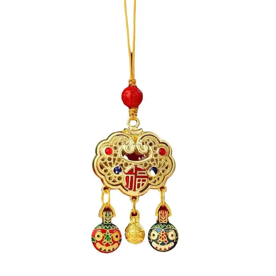 2026 New Style Peace Fortune Zodiac Birthday Gold Tone Phone Chain Chinese Pendant Pixiu Charm Festival Gift