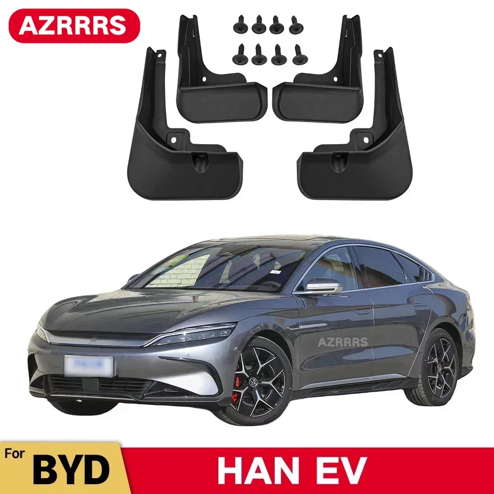 

MudFlaps For BYD HAN EV 2022 2023 Mudguards Mud Flaps Splash Guards Front Rear Wheels Fender Car Accessories 4Pcs